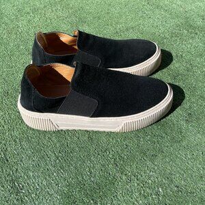 Crown Vintage Black Suede Women’s Size 9.5 slip on sneakers